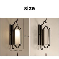 Ozzki Wall Mounted Light Chinese Style Restaurant Wall Lamp Creative Pendant Cloth Wall Light Sconce Fitting Traditional Fabric Lampshade Bedroom Bedside Wall Lantern For Hallway Aisle Corridor Readin