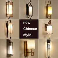 Ozzki Wall Mounted Light Chinese Style Restaurant Wall Lamp Creative Pendant Cloth Wall Light Sconce Fitting Traditional Fabric Lampshade Bedroom Bedside Wall Lantern For Hallway Aisle Corridor Readin