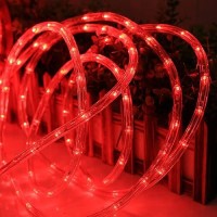 50Ft 360 Led Waterproof Rope Lights 110V Connectable Indoor Outdoor Led Rope Lights For Deck Patio Pool Camping Bedroom Deco