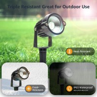 S Smiful Christmas Spotlights Outdoor Rgb Spot Lights For Yard, Color Changing Ip65 Waterproof Led Landscape Lighting With Remote Timer Dimmable Pathway House Garden Lawn Uplights (6 In 1)