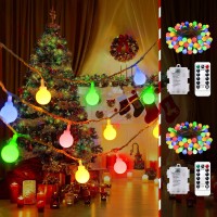 Knonew Usb Mini Fairy Lights, 43Ft 100 Led Globe String Lights, 8 Modes String Lights With Remote, Globe Lights For Indoor Outdoor Bedroom Living Room Wedding Party Garden Decor, Multicolor