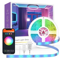 Ghome Smart Sl2 Upgrade Smart Led Strip Lights, 16.4Ft Rgb Light Compatible With Alexa, Go_Sund App Control, Music Sync Color Changing Dimmable Lights, Tv Light Decor, Wifi 2.4Ghz (Sl2-B-Upgrade)