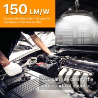 Demilare Led High Bay Light 250W 5000K Bright High Bay Led Lights 37500Lm Durable Ufo Bay Lighting 150Lmw For Workshop Gar