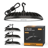 Demilare 4 Pack Led High Bay Light 250W 37500 Lm Ufo High Bay Led Shop Lights 5000K Durable High Bay Lighting With Us Plug Co