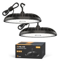 Demilare 2 Pack Led High Bay Light 150W 5000K 22500 Lm Ip65 Waterproof Commercial Lighting For Warehouse Workshop Garage