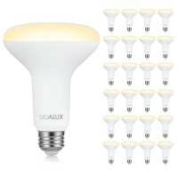 Sigalux Led Flood Lights Indoor, Br30 Led Bulb 65W Equivalent, Dimmable Recessed Light Bulbs 650Lm 2700K Soft White Can Light Bulbs, E26 Base Bulged Light Bulbs Ul Listed, 24 Pack