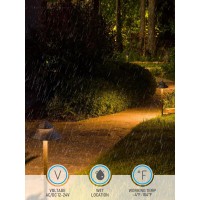 Leonlite 12-Pack Led Landscape Pathway Lighting, 3W Ac/Dc 12V-24V Low Voltage Path Lights, 127Lm Waterproof Aluminum Landscape Lights, 3000K Warm White, Etl Listed Yard Walkway Lights