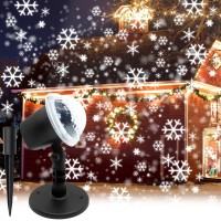 Christmas Projector Lights Outdoor,Christmas Snowflake Projector Lights, Christmas Snowfall Projector Lights,Waterproof Ip65 Decorating Led Light Holiday Halloween Garden Landscape Home Party Show