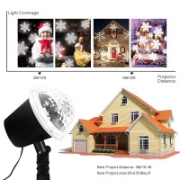 Christmas Projector Lights Outdoor,Christmas Snowflake Projector Lights, Christmas Snowfall Projector Lights,Waterproof Ip65 Decorating Led Light Holiday Halloween Garden Landscape Home Party Show