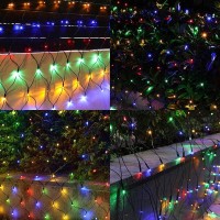 Dazzle Bright Christmas 200 Led Net Lights 98 Ft X 66 Ft Connectable Mesh Lights With 8 Lighting Modes Christmas Decorations