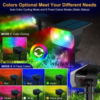 Solar Spot Lights Outdoor Color Changing 20 Led7 Modes Solar Landscape Spotlights Ip65 Solar Lights Outdoor Waterproof Auto