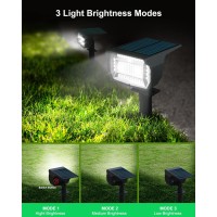 Lotmos Solar Spot Lights Outdoor 10 Pack72 Led3 Modes 2In1 Solar Landscape Spotlights Auto Onoff Ip67 Waterproof Solar