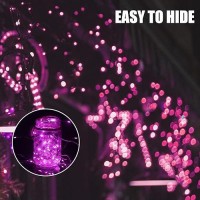 Brightown Valentines Day 12 Pack Pink Led Fairy Lights Battery Operated String Lights Waterproof Silver Wire 7 Feet 20 Led Fire