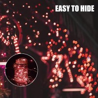 Brightown 12 Pack Led Fairy Lights Waterproof Red 7 Feet 20 Leds Battery Operated Flexible Silver Wire Safe Energy Savin