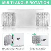 Ostek 4 Pack Led Emergency Exit Lighting Fixtures With 90 Minutes Long Backup Batteries