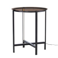 Sandrille Round End Table W/ Led Lighting