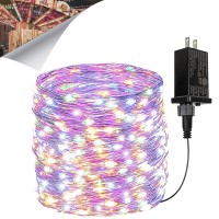 66Ft 200 Led Fairy Lights Plug In, Waterproof String Lights Outdoor 8 Modes Christmas Lights Bedroom Decor, Twinkle Lights For Girl'S Room Garden Christmas Decorations(Multi-Color)