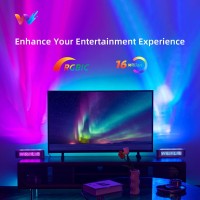 Woohlab Smart Light Bar, Rgbw Color Changing Ambient Lighting With Scene And Music Mode, Sync With Music, Smart App Control, Diy Colors, Gaming Lights For Bedroom, Home, Party, Gaming Room-1 Pack