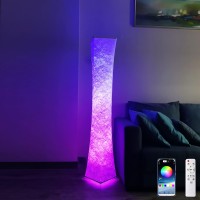 Pehtini Floor Lamps For Living Room 61 Led Floor Lamp Corner Floor Lamp Rgb Color Changing Floor Lamp Smart Dimmable Floor Lam