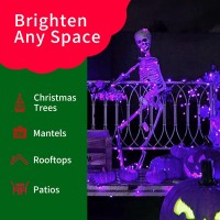 Twinglehome Ultrabright Connects End To End Purple Christmas Mini Lights 300L 638Ft2Setseach 150Lul Listed Incandescent Bul