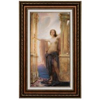 Eliteart-The Gates Of Dawn By Herbert James Drape Oil Painting Reproduction Giclee Wall Art Canvas Prints-Framed