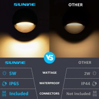 Sunvie Low Voltage Led Deck Lights With Fastlock2 Wire Connectors 5W Low Voltage Landscape Lights Waterproof 1224V Outdoor Step