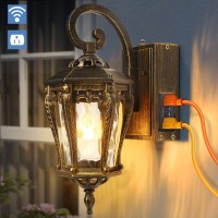 Outdoor Wall Porch Lights Fixture With Outlet Waterproof Dusk To Dawn Outdoor Wall Lighting For House Antirust Aluminum Wall La