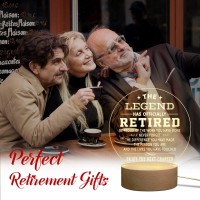 Petalsun Retirement Gifts For Men 2024 Retirement Gifts Happy Retirement Decorations Retirement Plaque The Legend Has Retire