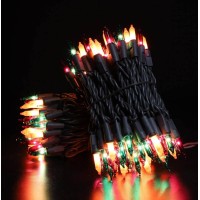 Glownova Brown Wire Multicolor Incandescent Bulb 300 Mini String Lights For Indoor Halloween Tree Home Party Festival Decoratio