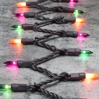 Glownova Brown Wire Multicolor Incandescent Bulb 300 Mini String Lights For Indoor Halloween Tree Home Party Festival Decoratio