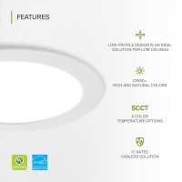 Asd Led Recessed Lighting 6 Inch 2700K3000K3500K4000K5000K 15W 60W Eqv Ultra Thin Dimmable Ceiling Lights With J Box C