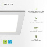 Asd Led Square Recessed Lighting 6 Inch 2700K3000K3500K4000K5000K 15W 60W Eqv Ultra Thin Dimmable Ceiling Lights With J