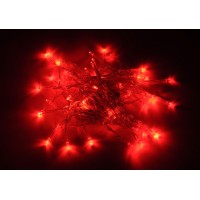 Karlling Battery Operated Red 40 Led Fairy Light String Wedding Party Xmas Christmas Decorationsred20 Pack