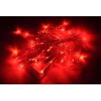 Karlling Battery Operated Red 40 Led Fairy Light String Wedding Party Xmas Christmas Decorationsred20 Pack