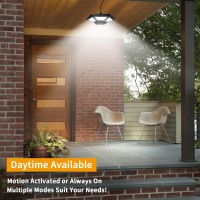 Yomisga Solar Powered Shed Light Daytime Available Solar Pendant Lights Outdoor With Remote Control Timer Motion Sensor 5 Li