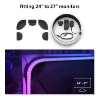 Philips Hue White And Color Ambiance Gradient Pc Led Lightstrip For 24 To 27 Monitors Requires Hue Hub Compatible With Alex