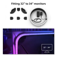 Philips Hue 3234 Pc Monitor Smart Led Light Strip White And Color Ambiance Requires Hue Bridge 1 Pack Control With Hue Ap