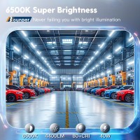 Bbounder 4 Pack Linkable Led Shop Light With Reflector Super Bright 6500K Cool Daylight 4400 Lm 4 Ft 48 Inch Integrated Fixt