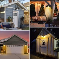 Aqonsie Solar Barn Light Outdoor With 3 Lighting Modes & Motion Sensor Solar Wall Sconces Rustic Solar Chicken Coop Lights, Waterproof Solar Wall Mount Light For Barn/Shed/Farmhouse/Porch