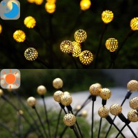 Zfnn Solar Garden Lights - 4 Pack 24 Leds Solar Firefly Lights, Starburst Swaying Lights, Outdoor Waterproof Garden Decorations For Yard Patio Pathway Lawn Mother'S Day Difts