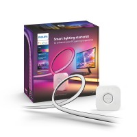 Philips Hue Play Gradient Pc Lightstrip Starter Kit Including Hue Bridge [For 32-34 Inch Screens] Led Smart Lighting. Sync For Entertainment, Gaming And Media.