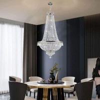 Zcyou 14 Lights Gold Modern Luxury K9 Crystal Chandelier,Classic Empire Style 60