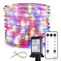 Indoor Rope Lights With Plug, 66Ft 200Led String Lights, Christmas Lights With Remote, 8 Modes Rope Lights Decorative, Ip67 Waterproof For Wedding Christmas Halloween Garden Porch Patio