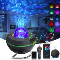 Galaxy Projector Star Projector, Star Night Light Projector For Bedroom With Bluetooth Speaker, Timer, Remote Control, 10 Color Effects, Alexa & Google Assistant Control For Kids Adults