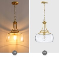 Wuzups Chandelier Rustic Farmhouse Industrial Round Ceiling Pendant Led Light Fixture With Clear Glass Shades For Dining Room Ki