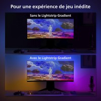 Philips Hue Play Gradient Pc Lightstrip [For 24-27 Inch Screens] Led Smart Lighting. Sync For Entertainment, Gaming And Media