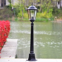 Outdoor Post Light Outdoor Garden Patio Path Lighting Lamp Post Modern Vintage Style Lantern Light Weatherproof Ip55 - 1 X 60W E27 Bulb,Bulbs Not Included (A)