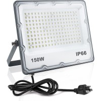 Indmird 150W Led Flood Light Outdoor Security Lights Wall Fixtures 6500K 15000Lm Illumination Ip66 Waterproof White Lighting P