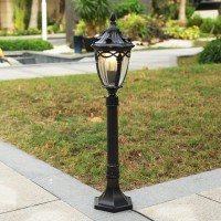 Outdoor Post Light Outdoor Garden Patio Path Lighting Lamp Post Modern Vintage Style Lantern Light Weatherproof Ip55 - 1 X 60W E27 Bulb,Bulbs Not Included (B)