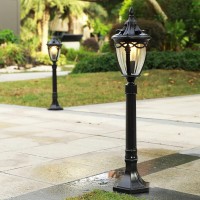 Outdoor Post Light Outdoor Garden Patio Path Lighting Lamp Post Modern Vintage Style Lantern Light Weatherproof Ip55 - 1 X 60W E27 Bulb,Bulbs Not Included (B)